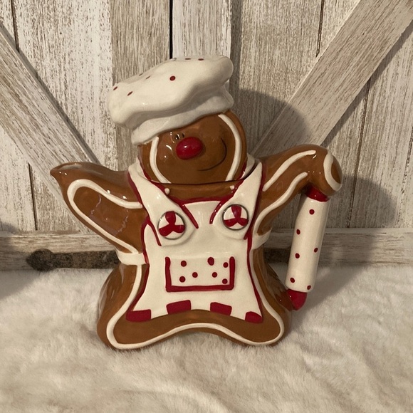 Blue Sky Gingerbread Teapot